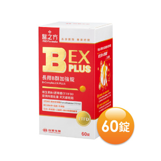 【台塑生醫】醫之方長釋B群EX PLUS加強 (60錠/瓶)