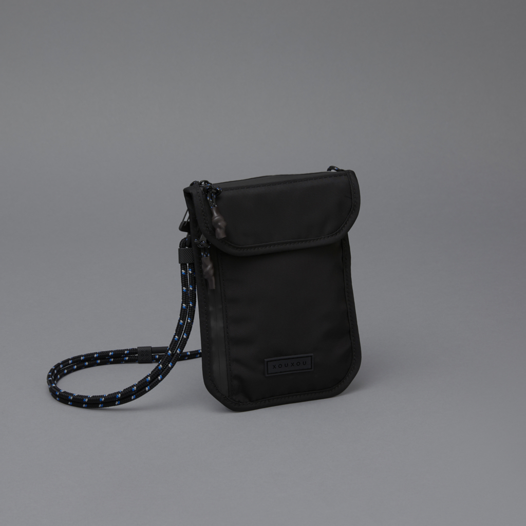 XOUXOU / POUCH手機小袋-黑色BLACK 旅行護照證件包