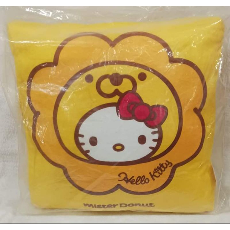 Hello KITTY 方枕 mister Donut&amp;kitty抱枕