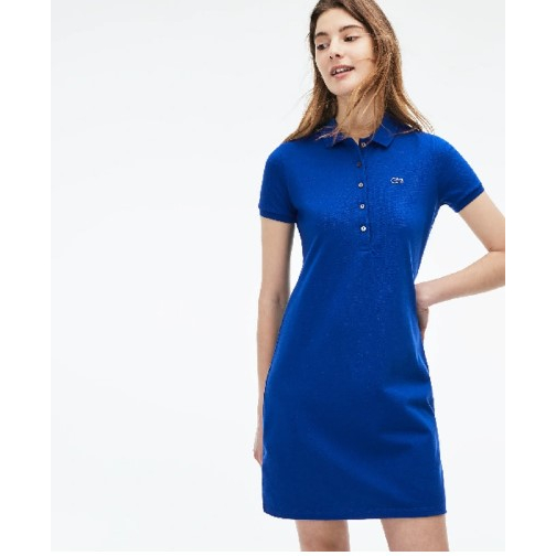 Lacoste經典polo連衣裙 正藍色
