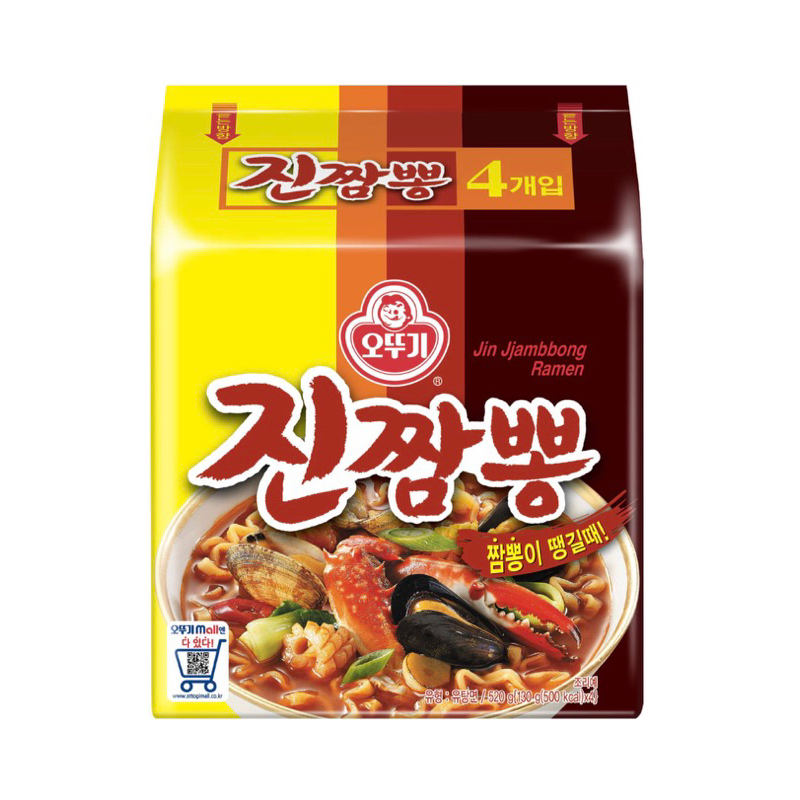🇰🇷韓國🇰🇷 Ottogi 不倒翁 金螃蟹海鮮風味拉麵（4包）