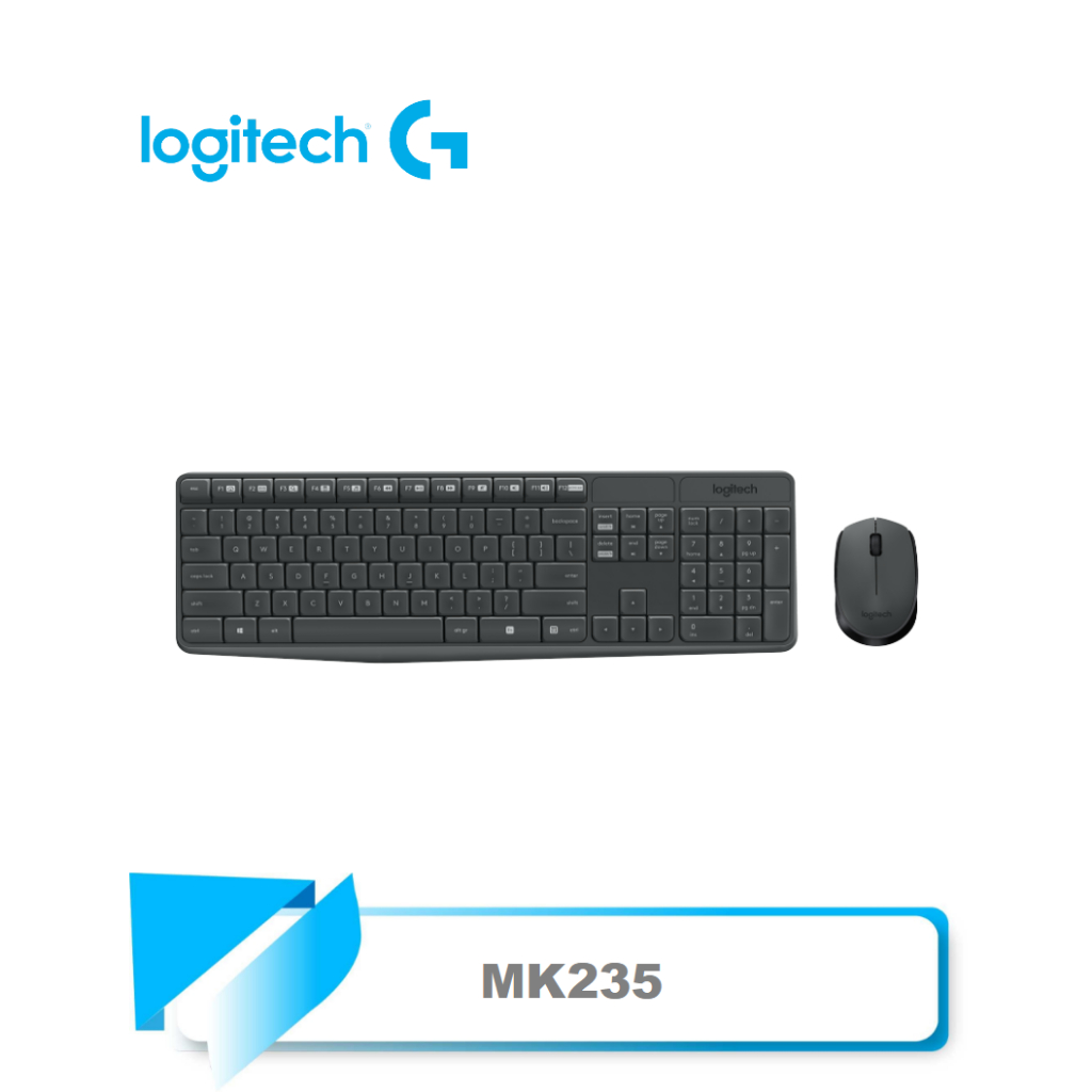 【TN STAR】Logitech羅技 MK235 多媒體鍵鼠組/無線/雙USB介面/超薄設計/鍵盤滑鼠/辦公室愛用