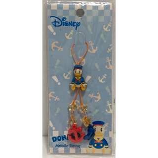 【卡漫精品館】Disney 迪士尼【Classic Donald 古典唐納+海軍帽＆船錨】單款手機吊飾 全新逸品