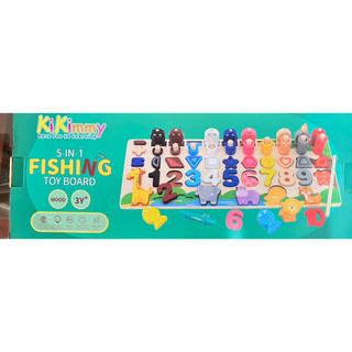 kikimmy 木製對數釣魚玩具組 釣魚玩具 數字學習 動物認智