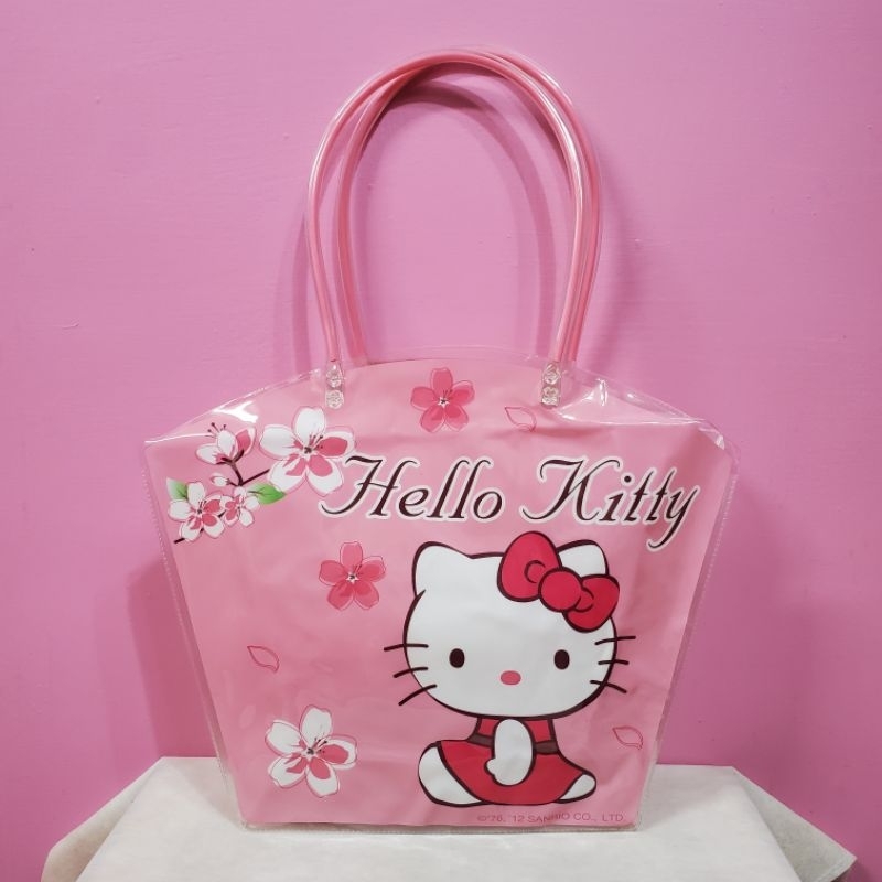 HELLO KITTY♡櫻花版手提肩背防水袋