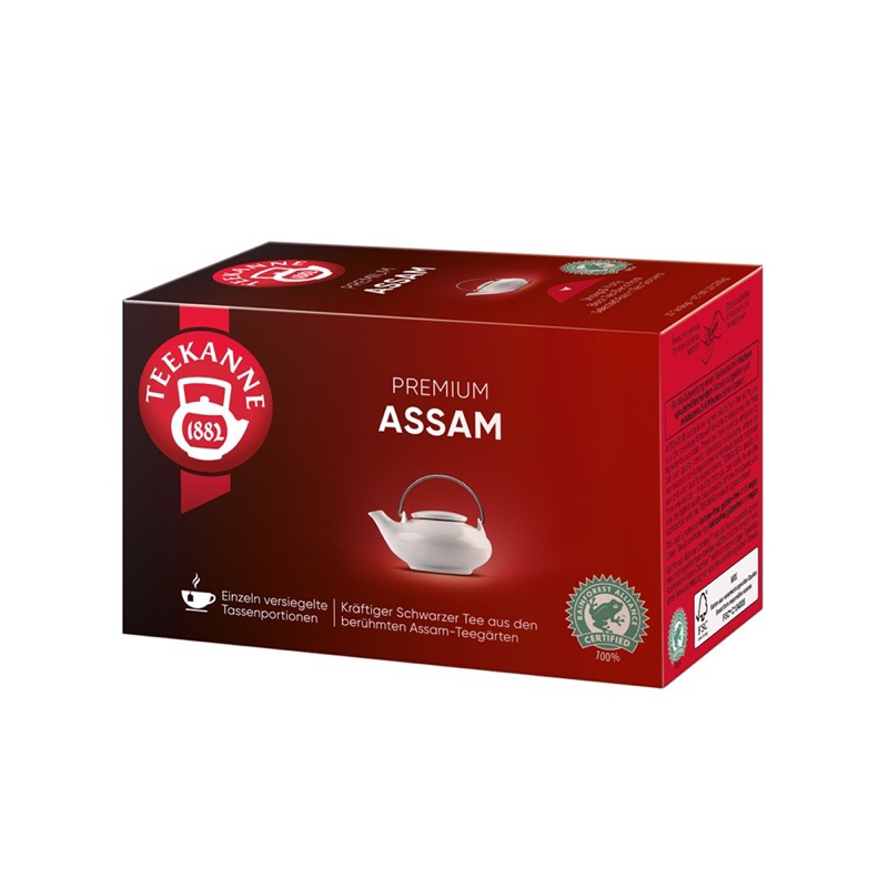 TEEKANNE 恬康樂 Premium Assam 阿薩姆紅茶 (1.75g x 20包/ 盒) 阿薩姆 紅茶