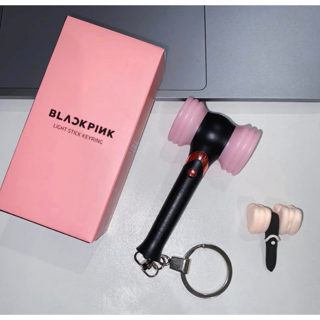 [現貨] 正版 韓國 BLACKPINK官方應援商品 迷你手燈鑰匙圈 粉紅愛心小槌