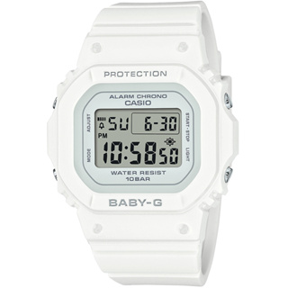 【CASIO】西歐 BABY-G 纖薄經典方形電子錶-百搭白 BGD-565-7 台灣卡西歐保固一年