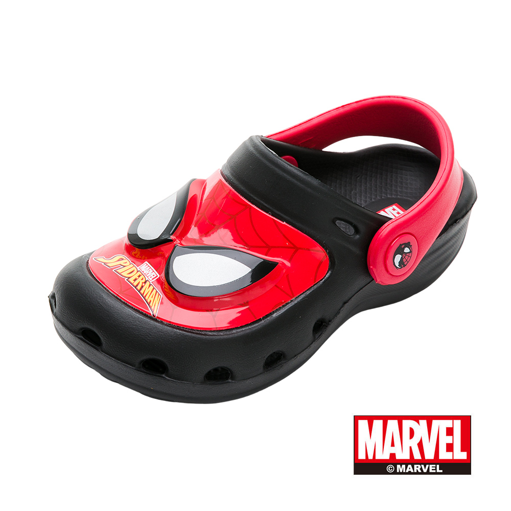 漫威 蜘蛛人 童鞋 電燈園丁鞋 Marvel 黑紅/MNKG35400/Shoe Plaza