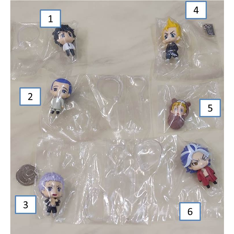 東京復仇者 扭蛋 轉蛋 公仔 花垣武道 橘直人 柴八戒 柴大壽 三谷隆 松野千冬 稀咲鐵太