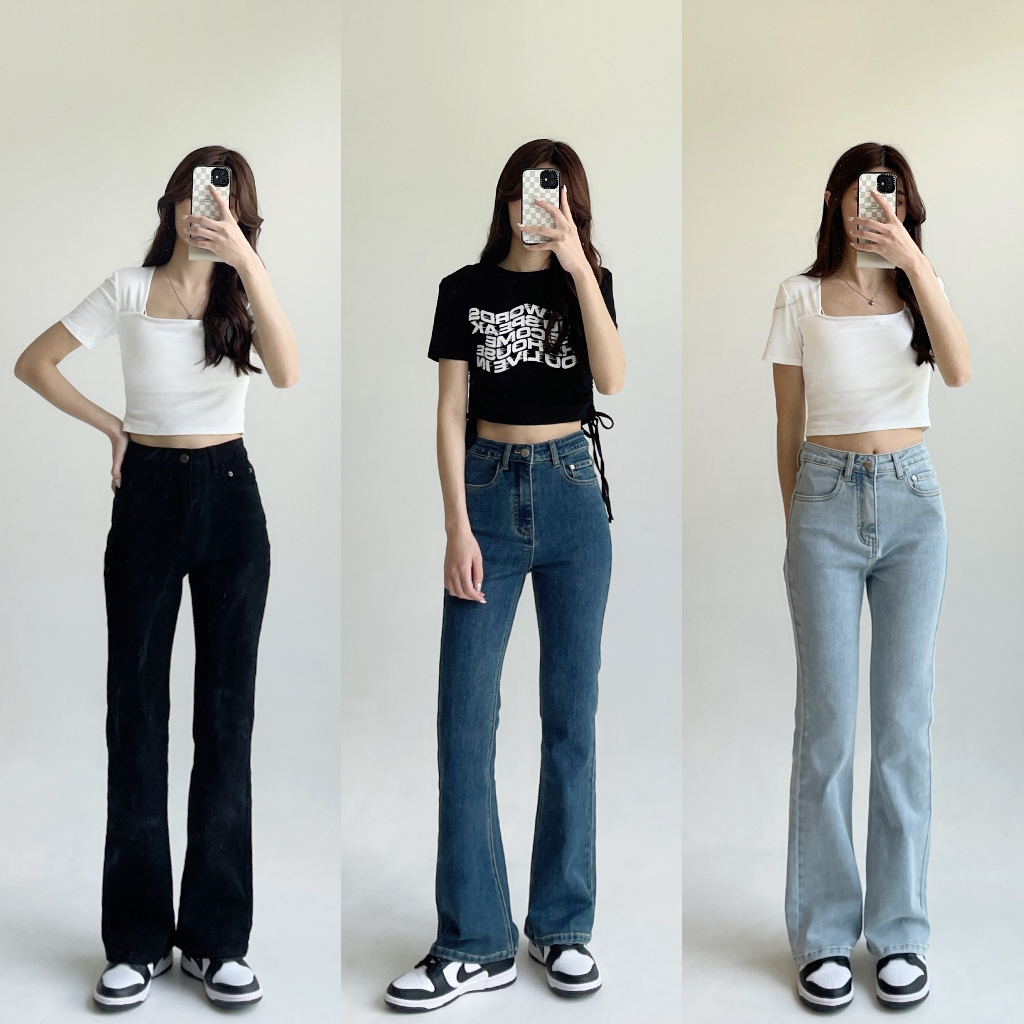fannie·"獨家自訂”超彈性🔥激瘦神腿牛仔喇叭褲(2種褲長‼️小隻女、高個女)