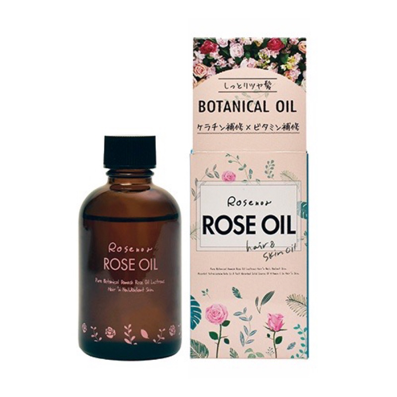 （快速出貨）日本直送 日本製 Rosenor Rose Oil Botanical Oil 玫瑰護髮油 60ml