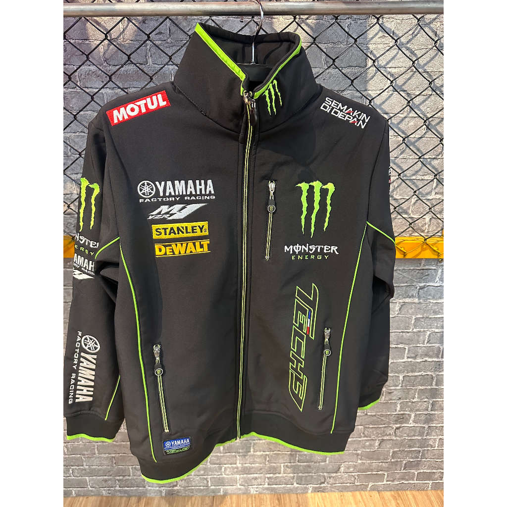 Motogp yamaha tech3 m1 x monster 2018賽季魔爪聯名衝鋒外套