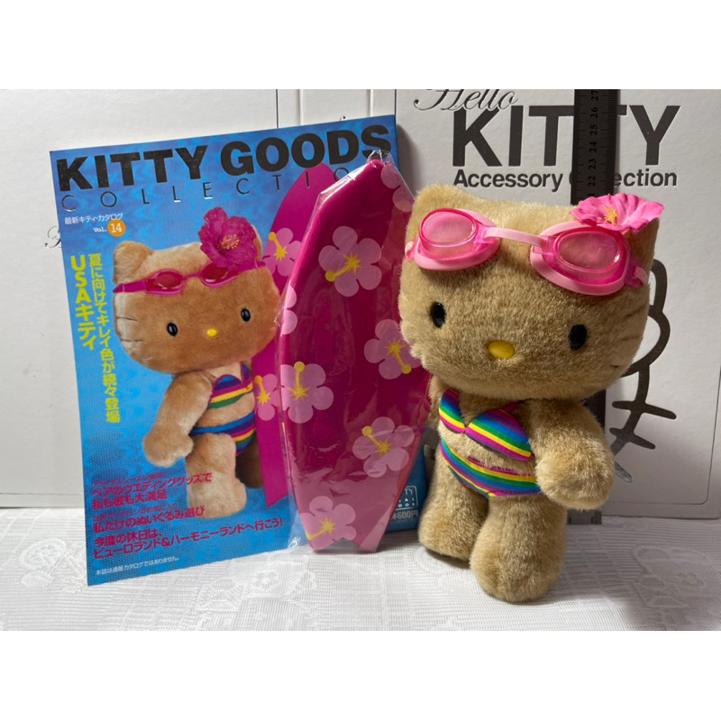 （誠可聊聊）kitty 2001日本 早期 絕版 夏威夷曬黑 黑皮衝浪🏄‍♀️雜誌封面娃娃