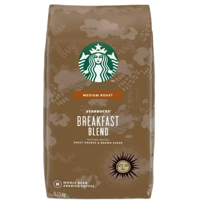 短效期Starbucks Breakfast Blend 早餐綜合/派克市場 咖啡豆 1.13kg【Sunny Buy】