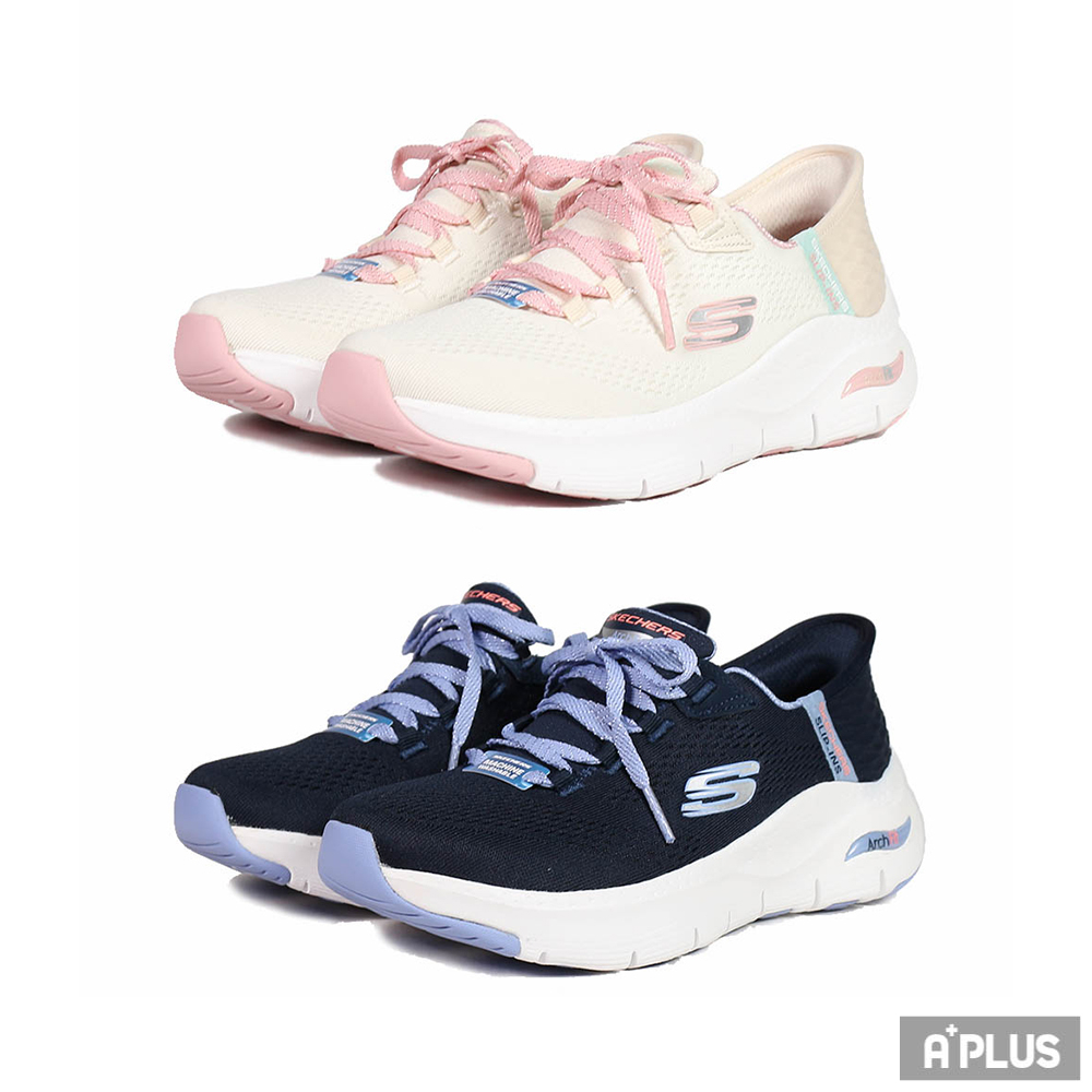 SKECHERS 女 走路健走鞋 ARCH FIT 深藍色 粉色 -149568NVMT 149568OFPK