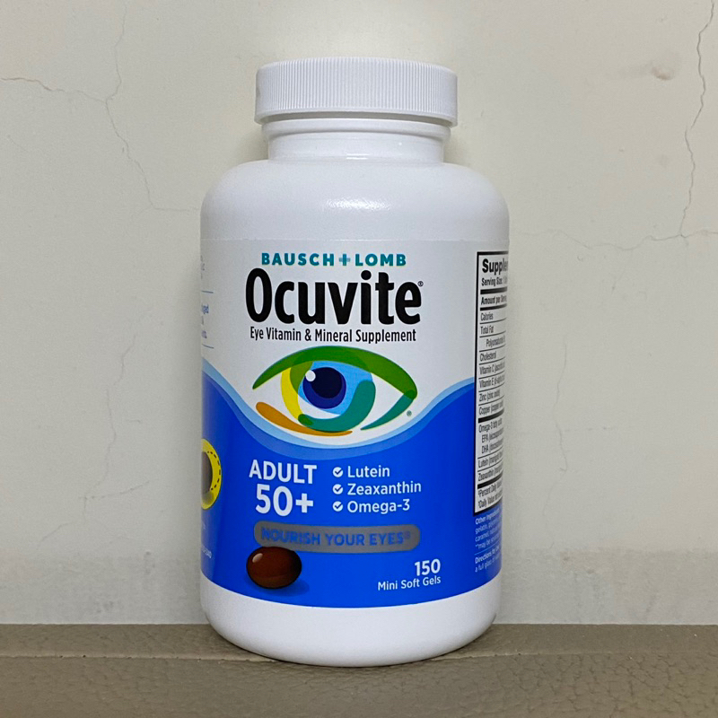 現貨 美國 Bausch Lomb 博士倫 Ocuvite 50+ 150顆裝 葉黃素 金盞花 Omega-3