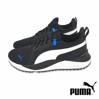 【米蘭鞋都】PUMA Pacer Future Street Plus (男) 襪套 慢跑鞋 384634-20 黑白