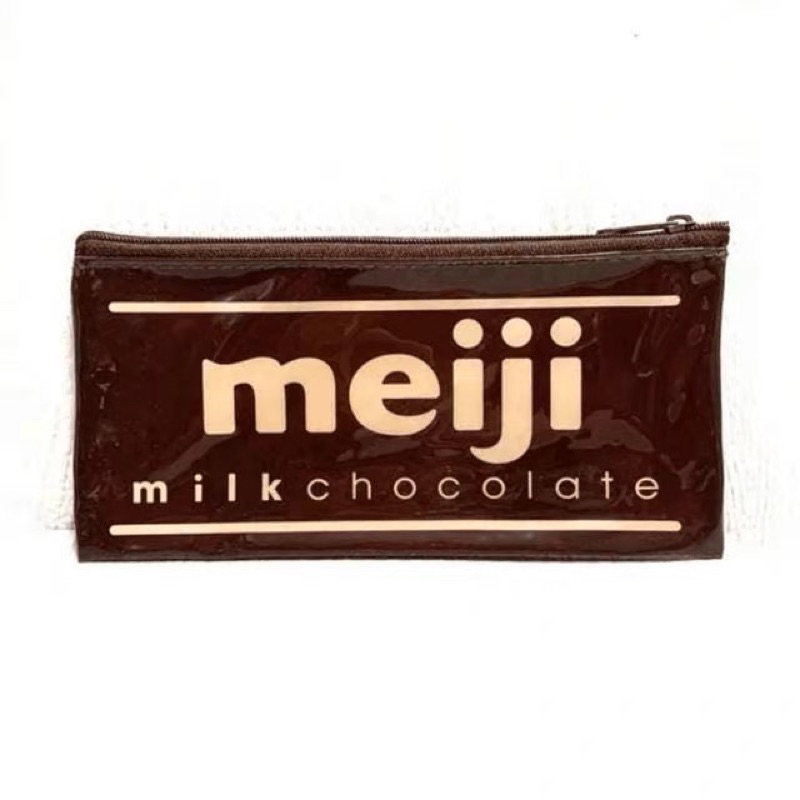 明治meiji 巧克力LOGO 筆袋 小物收納包