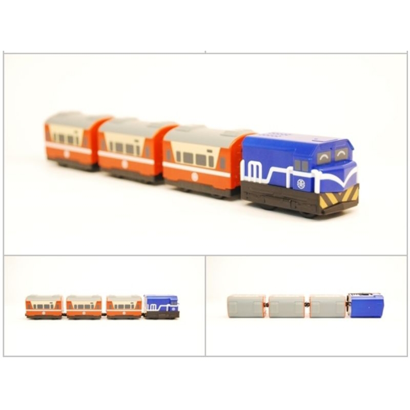 【Q版 火車模型】台鐵 R100(藍)莒光號 廻力小列車