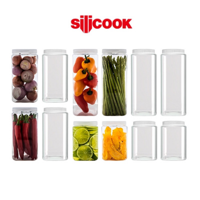 [silicook] 韓國方形食品容器 1200ml，一組2個+800ml