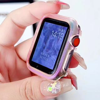 適用蘋果手錶applewatch 炫彩錶殼iwatch12345678/Ultra 蘋果手錶殼