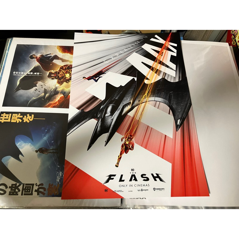 閃電俠 電影海報 IMAX 版本 The Flash movie 週邊 DC 英雄 蝙蝠俠 蝙蝠戰機 超少女