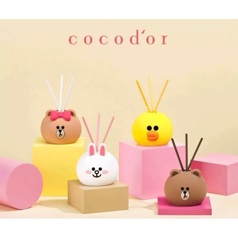 Cocodor LINE FRIENDS 造型系列擴香瓶 50毫升 X 4入組