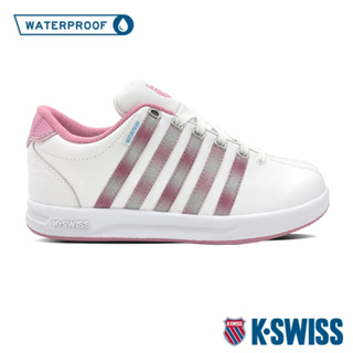 K-SWISS Court Pro WP防水運動鞋-女-白/粉紅