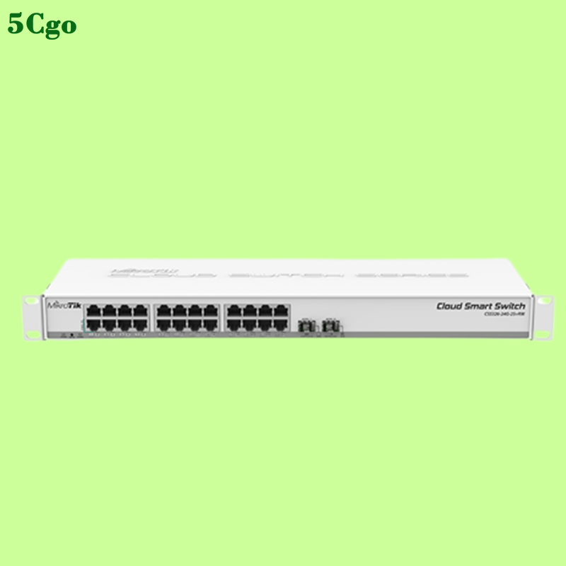 5Cgo.【含稅】Mikrotik CSS326-24G-2S+RM 24端口兩個SFP+端口千兆以太網交換機