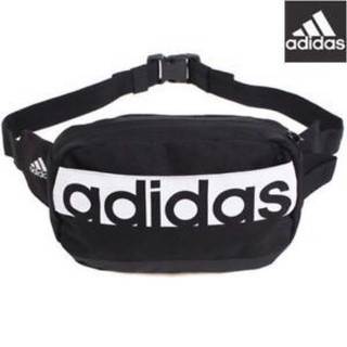 🉐 ADIDAS 3S PER WAISTBAG 黑白文字腰包 側背包