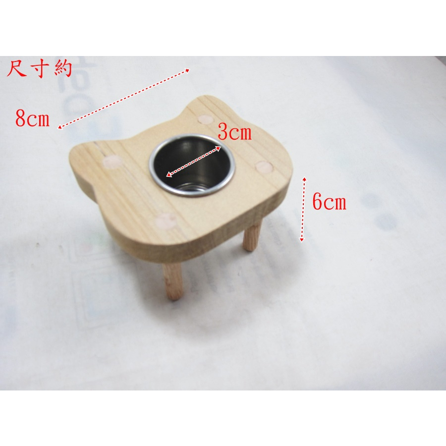 【鹹蛋鼠鼠壓箱寶】MOU1462YEN 台灣MIT手作原木 倉鼠經典貓臉餐桌 小寵物餐檯 寵物鼠餐桌高腳桌 蜜袋鼯 鸚鵡