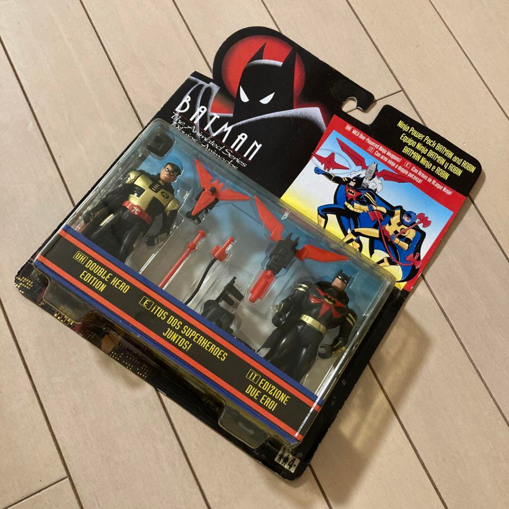 【全新】1994年 Batman Kenner 蝙蝠俠 羅賓 稀有忍者組合 5吋 動畫系列 豪華版 可動 早期吊卡