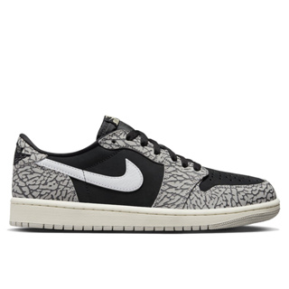 NIKE AIR JORDAN 1 LOW OG CEMENT 黑白奶油爆裂紋【A-KAY0】【CZ0790-001】