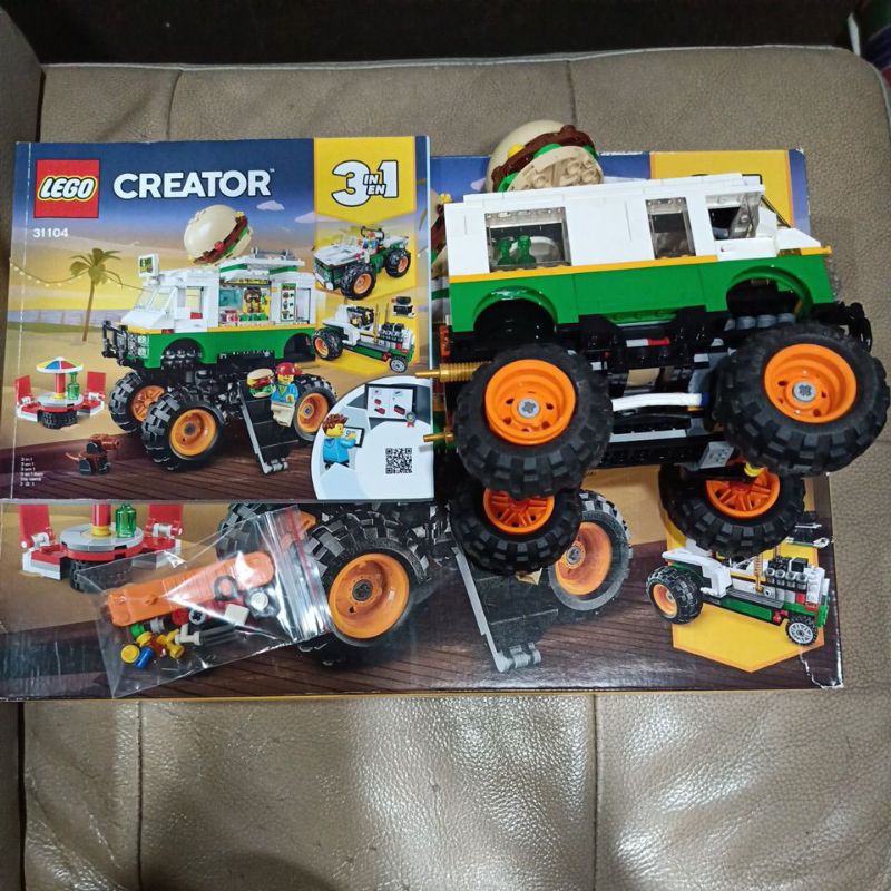 二手-怪獸漢堡卡車 31104 LEGO creator系列盒組