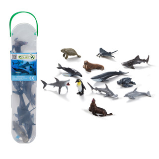 芃芃玩具COLLECTA 英國動物模型R1108盒裝迷你海洋動物12支裝R1211 R1107