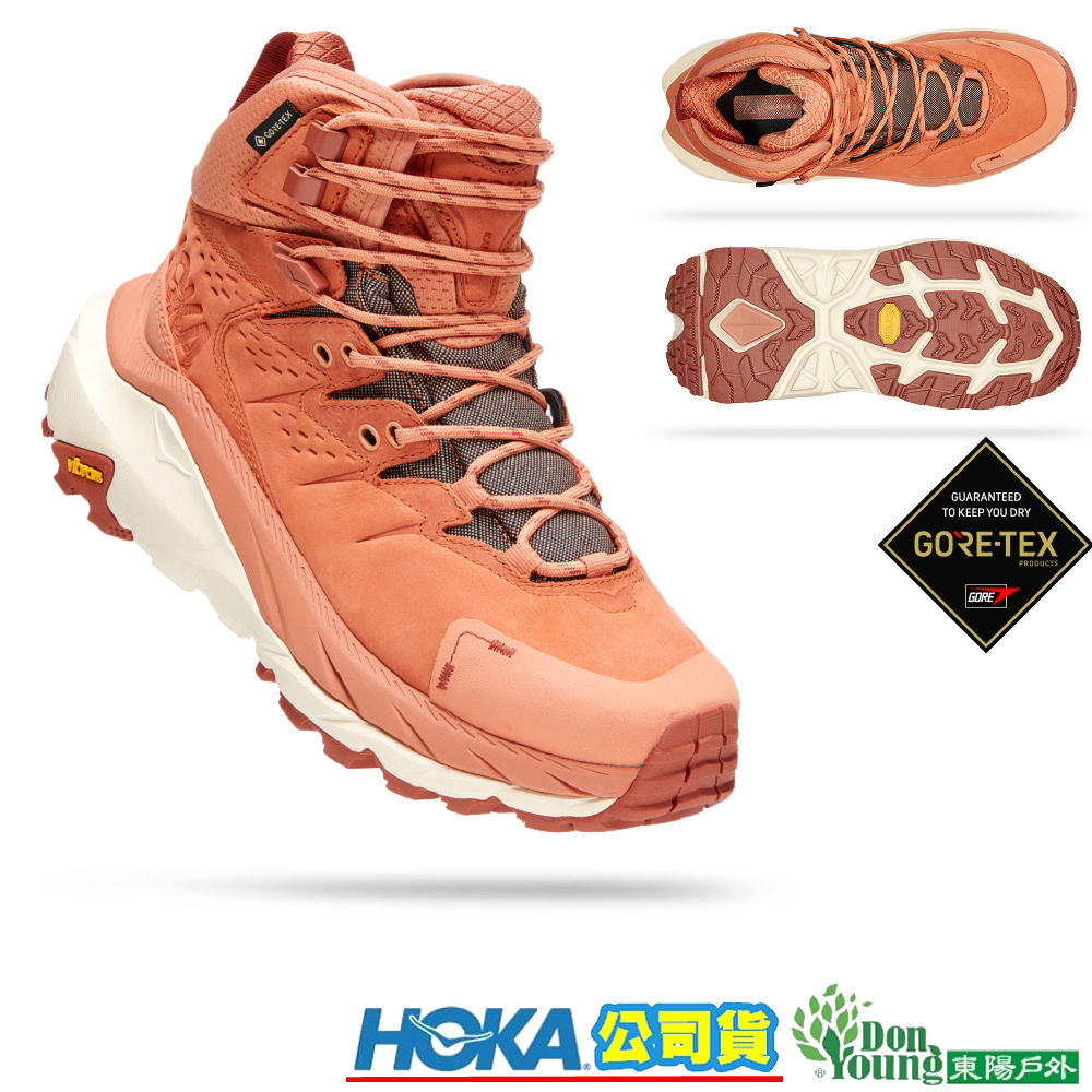 【HOKA】HO1123156SBBCL 女 Kaha 2 GORE-TEX 中筒登山鞋 夏日黃/磚紅