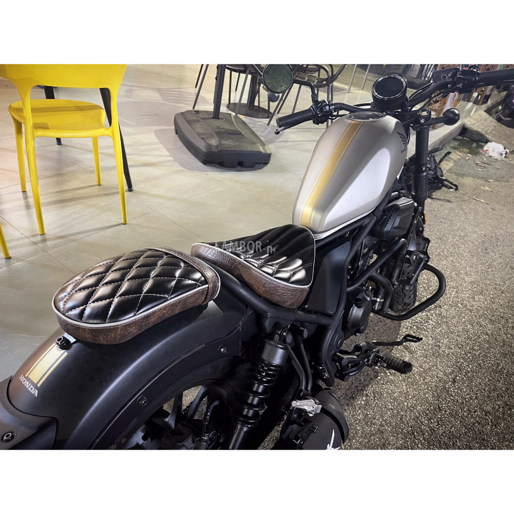 Rebel500加厚2公分坐墊 適用於 Honda Rebel500S改裝復古坐墊 Rebel 500  叛軍500加厚