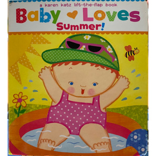 Baby Loves Summer 英文翻翻硬頁書 Karen Katz lift-the-flap Book
