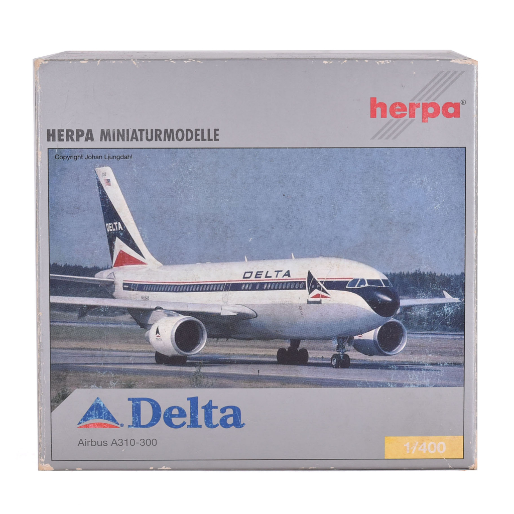 金卡價478 二手 Herpa Delta Airlines A310-324 飛機模型 769900005558 01