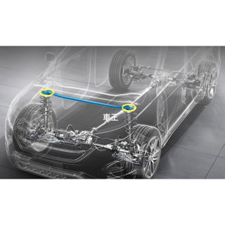 【車王汽車精品百貨】日產 NISSAN NEW MARCH 強化 寬版 引擎室拉桿 引擎拉桿 引擎平衡桿