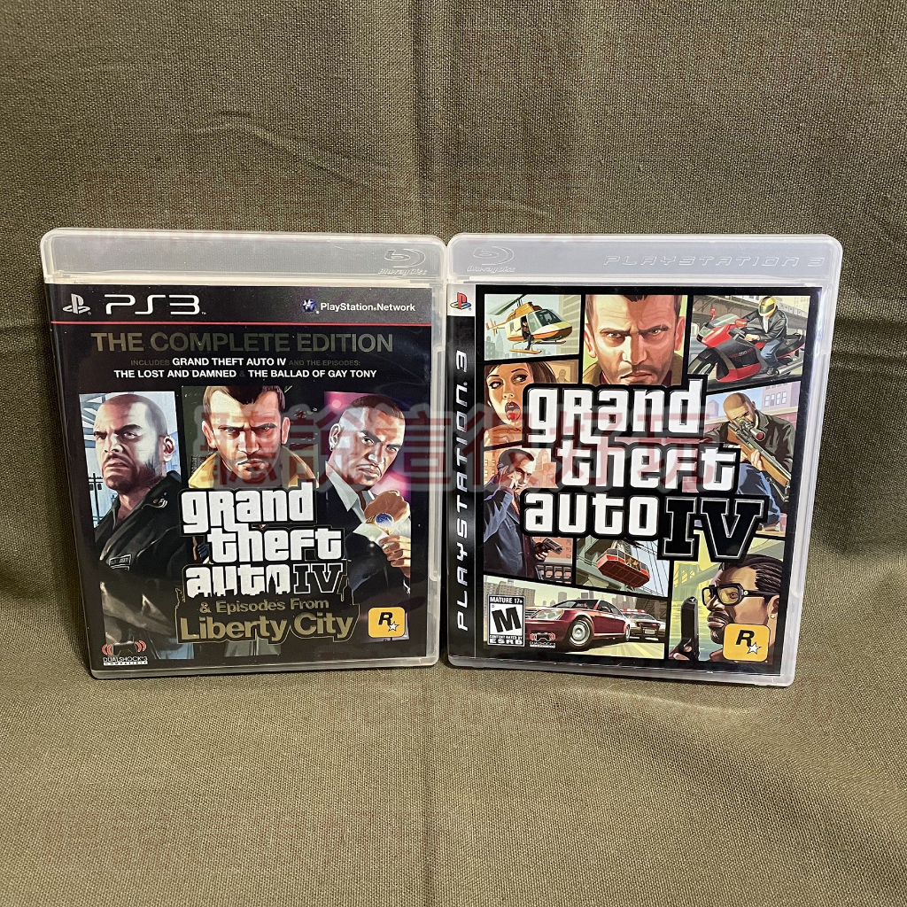 附海報 無刮 PS3 GTA 4 俠盜獵車手 4 完整版 Grand Theft Auto IV 美版 遊戲 D55