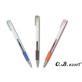 OB 200T 0.5mm 自動原子筆 紅色 / 藍色 / 黑色