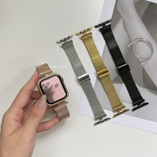 T字編織不鏽鋼Apple Watch 金屬錶帶｜Apple watch 金屬錶帶 o'clock studio