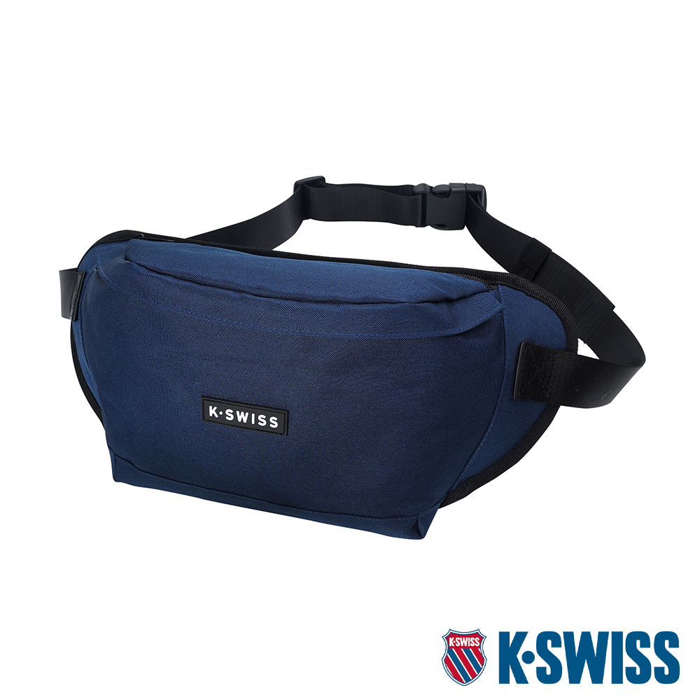 K-SWISS Fanny Pack Big運動休閒腰包-藍