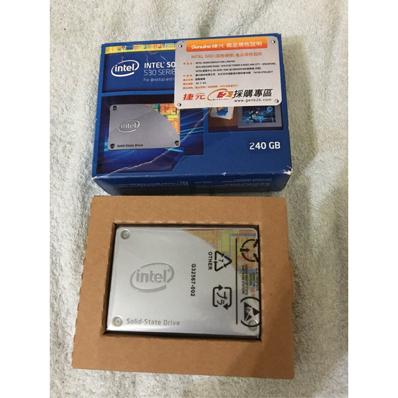全新未拆封SSD Intel SSD 固態硬碟530 series sata 240GB 240G送裝機工具