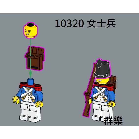 【群樂】LEGO 10320 人偶 女士兵
