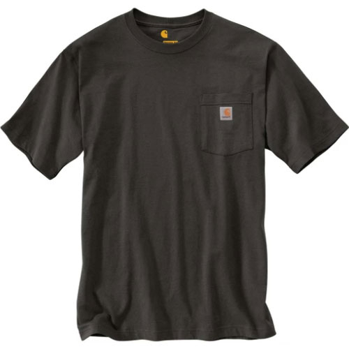 CARHARTT 美版 K87 306 POCKET TEE 6.75oz 重磅口袋 短T (306泥炭灰色) 化學原宿