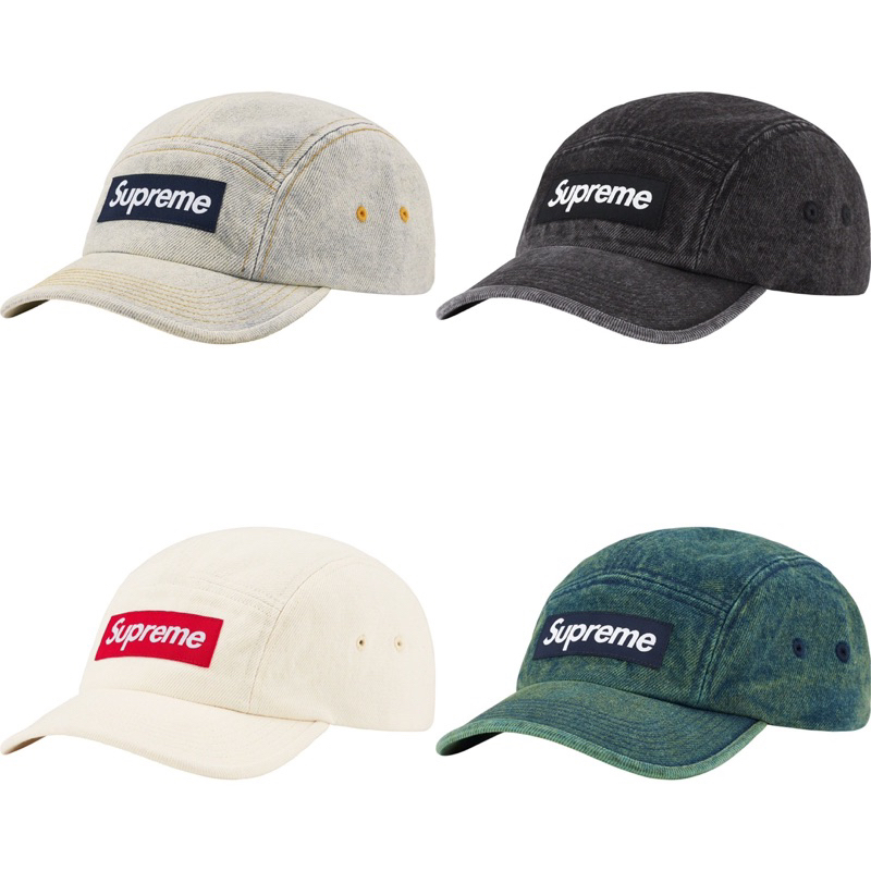 【area0439】2023 春夏 Supreme Denim Camp Cap 水洗 丹寧 牛仔 帽子 老帽