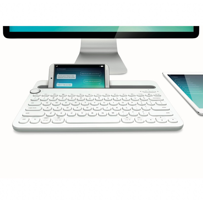 羅技K480 藍牙跨平台鍵盤白色 Logitech 99%新